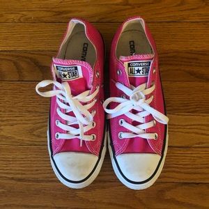 Hot Pink Low Top Converse